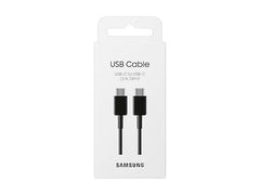OBtech Samsung 1.8m USB-C to USB-C 3A charging cable in white retail packaging