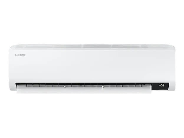 OBtech Samsung wall-mount air conditioner with digital inverter technology and white sleek modern design