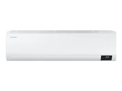 OBtech Samsung 18,000 BTU wall-mount digital inverter air conditioner in white with a sleek modern display