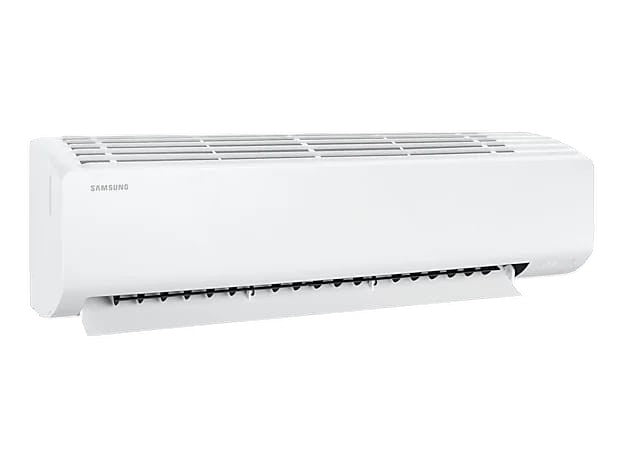 OBtech Samsung 22,000 BTU wall-mount digital inverter air conditioner in white with a sleek, modern design.