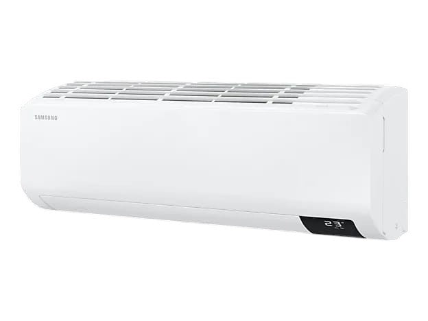 OBtech Samsung wall-mount air conditioner with digital inverter technology and a sleek white finish