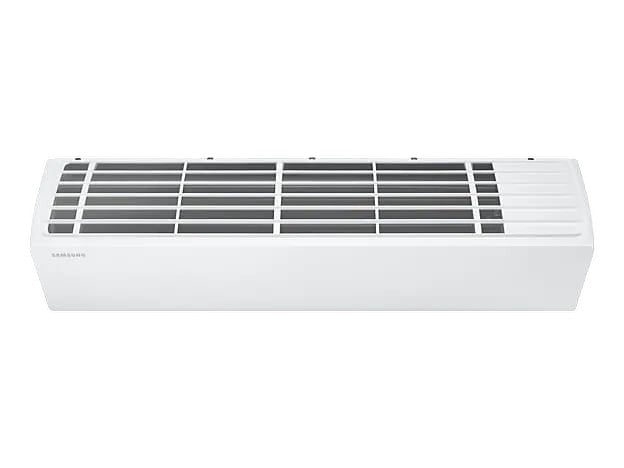 OBtech Samsung wall-mount digital inverter air conditioner in white with a sleek, modern design for efficient cooling.