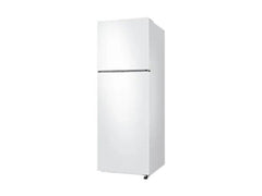 OBtech Samsung 348L top mounted freezer refrigerator in white with SpaceMax technology and sleek modern design