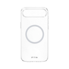 OBtech UAG transparent plastic phone case with magnetic charging ring for iPhone and Samsung models