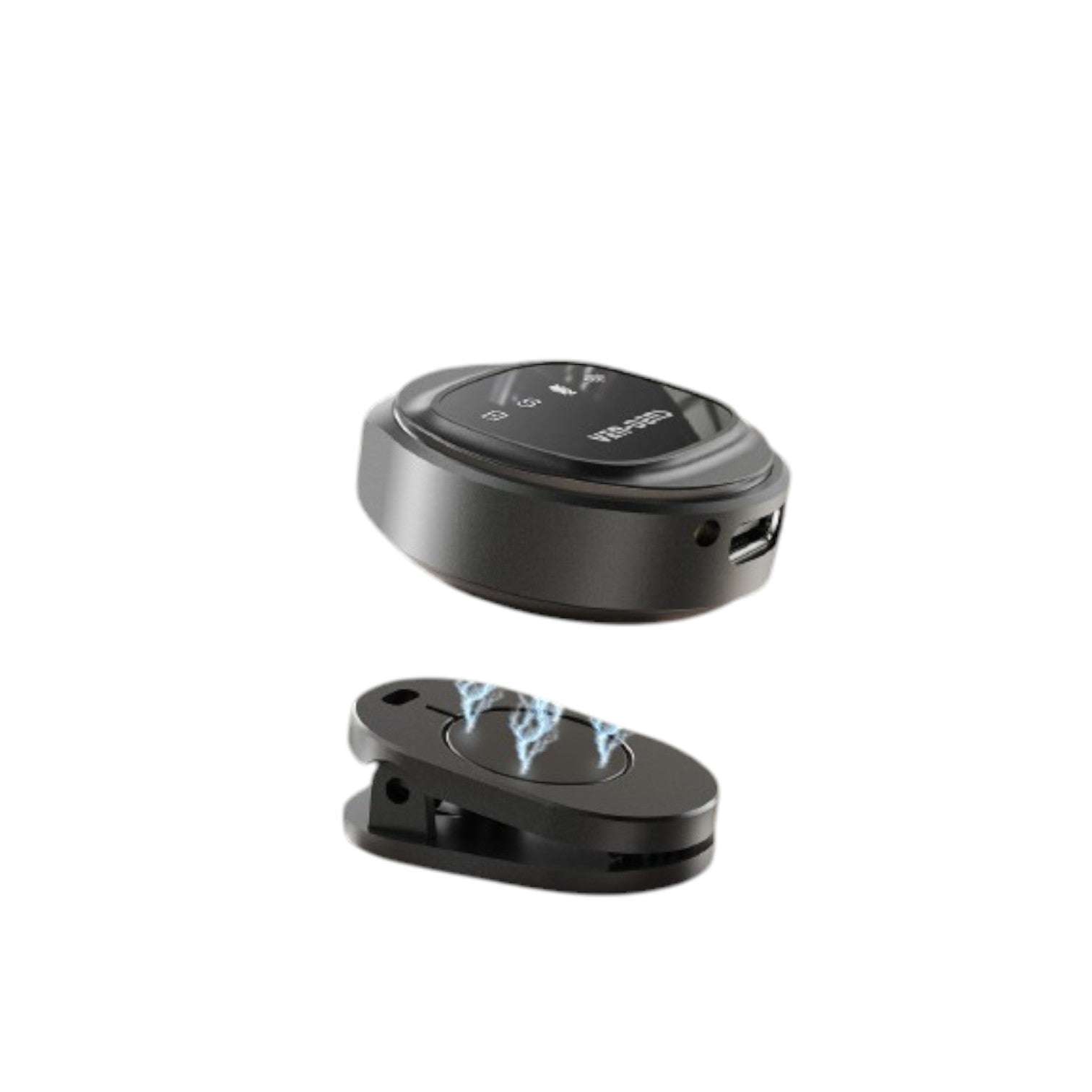 OBtech Ven-Dens VD-MIC021 wireless microphone with a compact black clip-on transmitter and receiver unit.